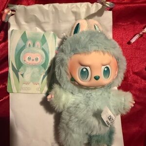Fluffy Mint Green Bunny Plush